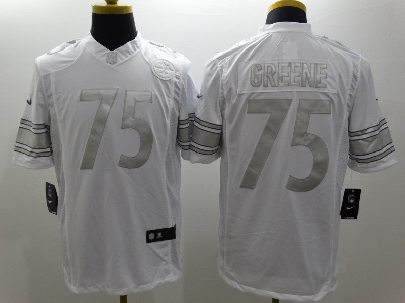 Men's Pittsburgh Steelers Joe Greene #75 White Jersey